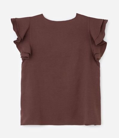 Blusa en Crepé con Volado en el Hombro Curve & Plus Size 2