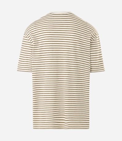Remera Boxy Rayada en Algodón Hilo Teñido 5