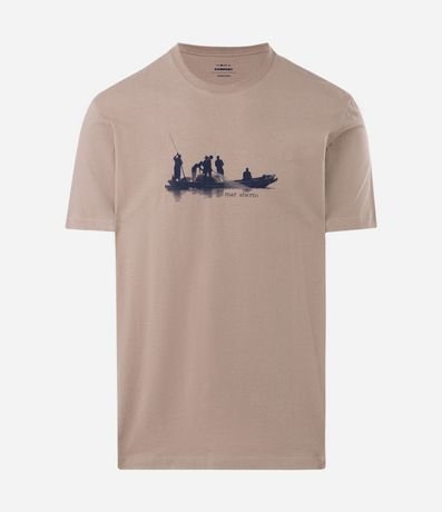 Remera en Algodón con Estampa Deportiva Mar Abierto 4