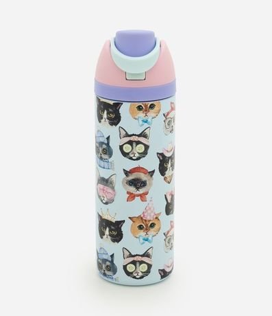 Botella Térmica con Estampa de Gatos 750ml