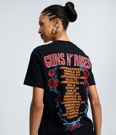 Remera en Algodón con Estampado Guns N’ Roses 1