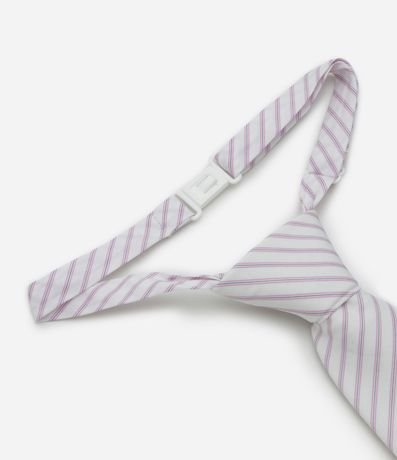 Gravata en Cotton con Estampado Rayada 2