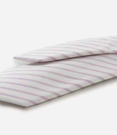 Gravata en Cotton con Estampado Rayada 3