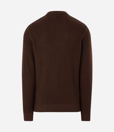 Suéter Texturizado con Cuello Polo 6