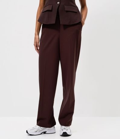 Pantalón Recto en Sastrería con Bolsillo Cuchillo 3