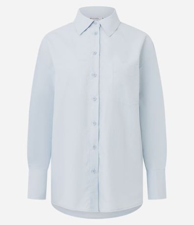 Camisa Oversized en Tricolina Efecto Empapelado 6