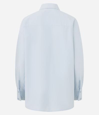 Camisa Oversized en Tricolina Efecto Empapelado 7