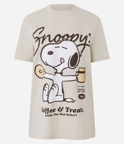 Remera en Algodón con Estamapa Snoopy 5