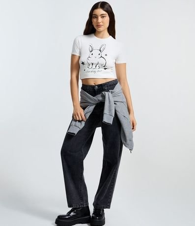 Remera New T-Shirt en Algodón con Estampa de Conejo 2