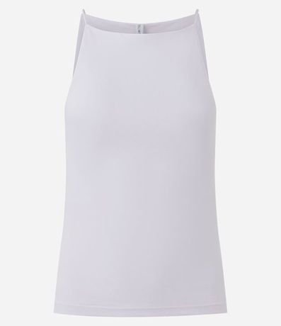 Blusa sin Manga con Escote Halter y Alça Elástico 2
