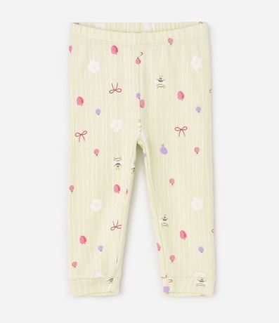 Conjunto Infantil con Estampado Floral y Bordados – Talle RN a 18 Meses 6