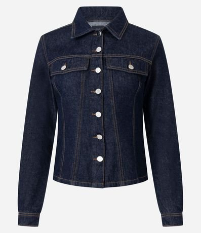 Campera Jeans con Recortes Acinturados 7