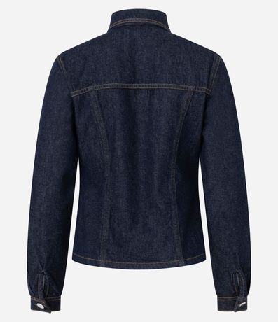 Campera Jeans con Recortes Acinturados 8