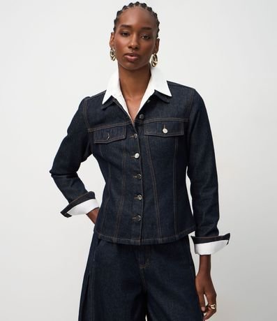 Campera Jeans con Recortes Acinturados 2