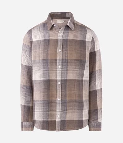Camisa Franela de Cuadros con Rayas 6