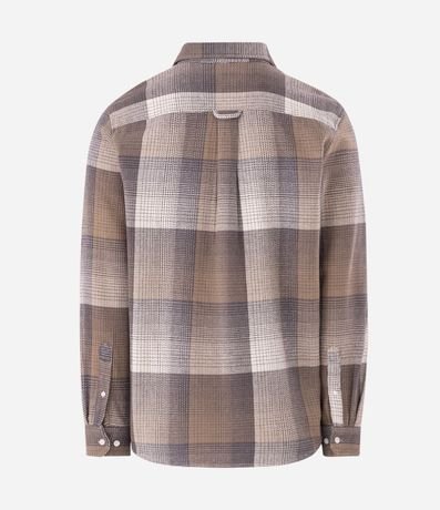 Camisa Franela de Cuadros con Rayas 7