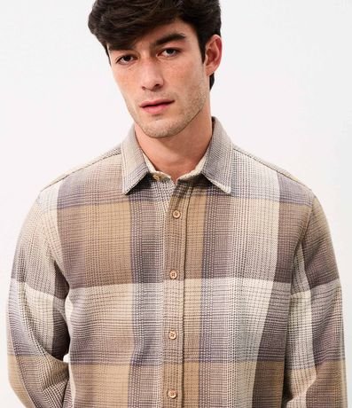Camisa Franela de Cuadros con Rayas 5