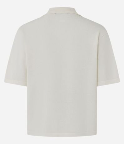 Blusa Corta en Punto con Abotonado Delantero 3