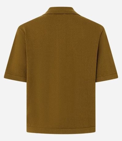 Blusa Corta en Punto con Abotonado Delantero 5