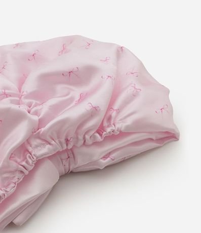 Gorro Turbante de Satén con Moño Rosa Alchemia 2