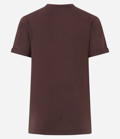 Remera en Media Malla con Manga Corta Doblada 5