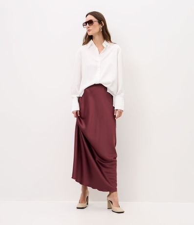 Camisa Satinada con Cuello Clásico 2