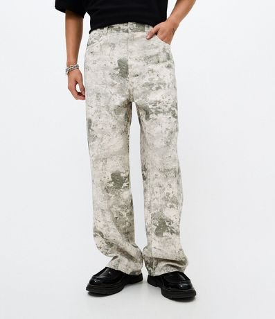 Pantalón Sarga Super Baggy Estampada 2