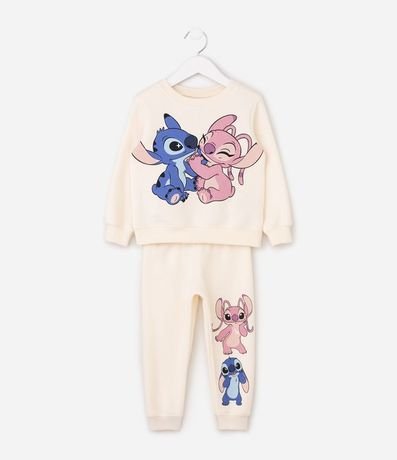 Conjunto Algodón Stitch y Angel - Talle 1 a 6 años