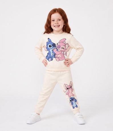 Conjunto Algodón Stitch y Angel - Talle 1 a 6 años