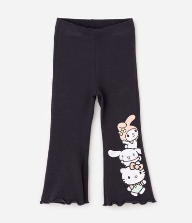 Conjunto Infantil Hello Kitty saco Cropped y Pantalón Flare – Talle 1 a 6 años 6
