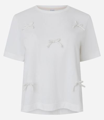 Blusa en Media Malla con Moñitas Aplicados 4