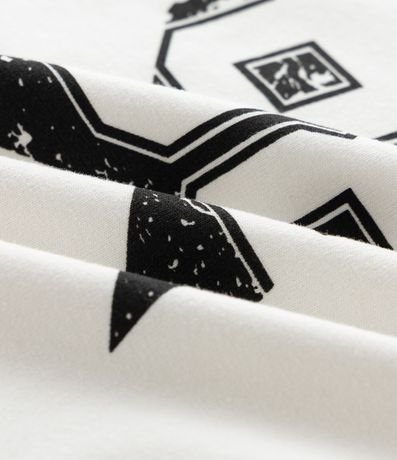 Remera en Algodón con Estampa Numérica con Estrella 3