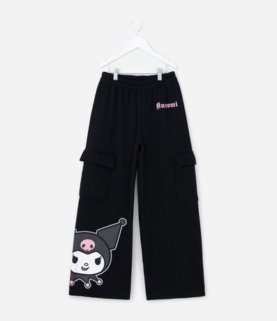 Pantalón Infantil Wide Leg Cargo Kuromi – Talle 5 a 14 años 2