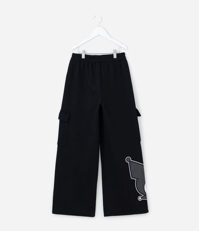 Pantalón Infantil Wide Leg Cargo Kuromi – Talle 5 a 14 años 3