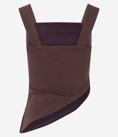 Blusa Alargada en Bengalina con Bajo Asimétrica 2