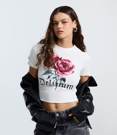 Remera New T-shirt con Estampado Delirium  Floral