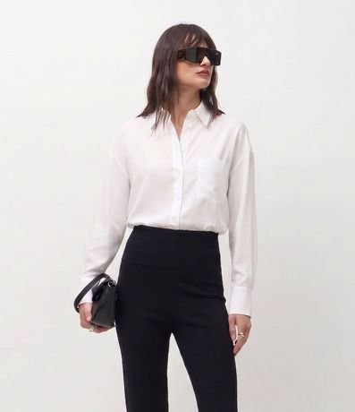 Camisa Oversized en Tricolina Efecto Empapelado 3