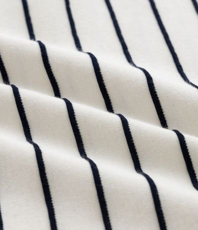 Remera Regula en Algodón con Estampa de Rayas 7