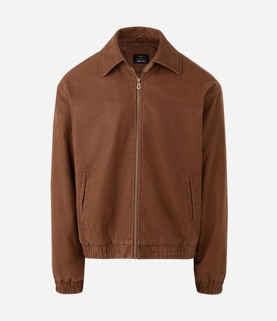 Campera PU Gamuzada con Cremallera Delantera 3