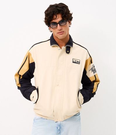 Campera Sarga Outdoor Recortes Contrastantes