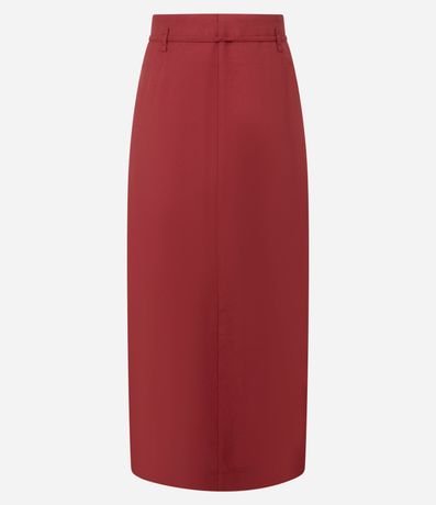 Pollera Midi Sastrería con Lazo en la Cintura 6