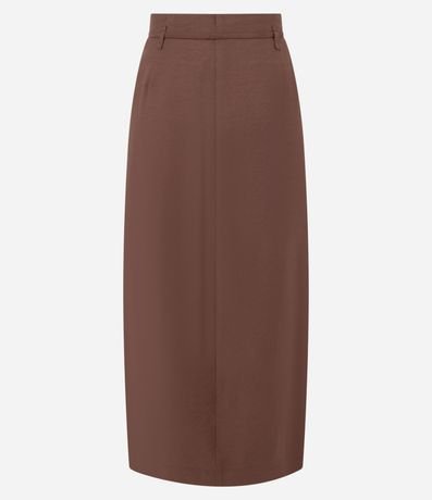 Pollera Midi Sastrería con Lazo en la Cintura 2