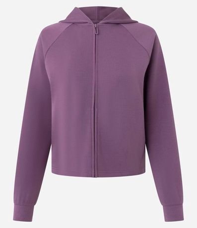 Campera Deportiva en Modal Canelado con Capucha 5