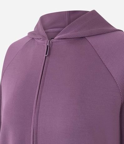 Campera Deportiva en Modal Canelado con Capucha 6