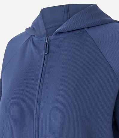 Campera Deportiva en Modal Canelado con Capucha 7