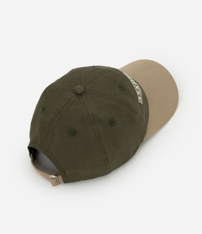 Gorra en Sarga con Estampado Lettering Bordada 6