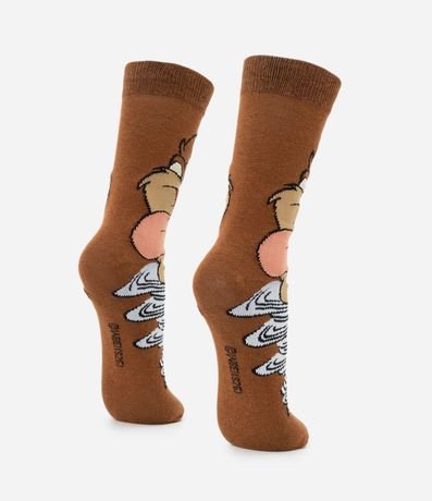 Media Caña Larga en Algodón con Estampado Taz 3