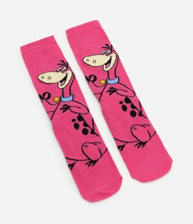 Media Caña Larga en Algodón con Estampado Dino Picapiedras 4