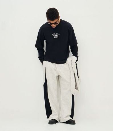 Remera Boxy Manga Larga con Estampa Disorder 3