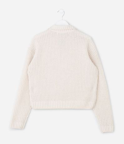 Suéter Infantil en Chenille con Cuello V – Talle 5 a 14 años 3